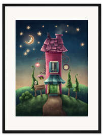 Gerahmter Kunstdruck Zauberbuchhaus