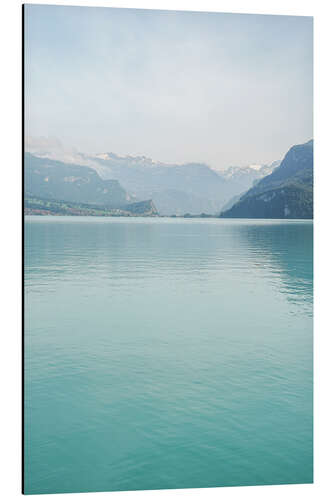 Alubild Landschaft Brienzersee, Schweiz