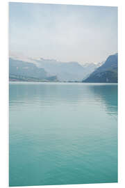 Hartschaumbild Landschaft Brienzersee, Schweiz