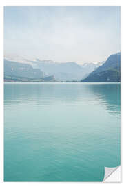 Selvklebende plakat Brienzersee Landscape, Switzerland