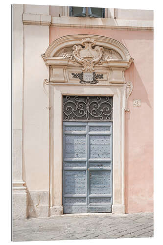 Quadro em plexi-alumínio Pastel color door in Rome