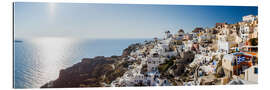 Tableau en plexi-alu Santorini panoramic