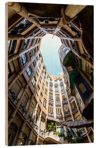 Holzbild Casa Mila, Barcelona