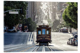 Akrylglastavla  Cable car in San Francisco - Matteo Colombo