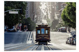 PVC print Cable car in San Francisco