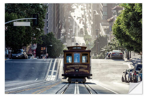 Wall sticker Cable car in San Francisco