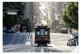 Vinilo para la pared Cable car in San Francisco