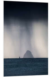 Foam board print Sailboat in the storm