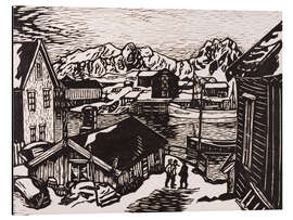 Magnettafel Insel Lille Molla im Hintergrund, Svolvær