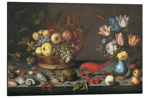 Tableau en aluminium Fruit, Flowers, and Shells