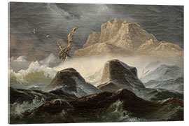 Acrylglasbild Sturm an der norwegischen Küste