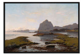 Gerahmter Kunstdruck Küstenlandschaft aus Nordnorwegen