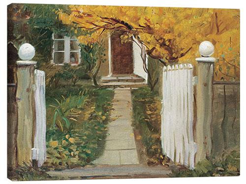 Canvas print The entrance to our garden