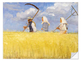 Wandsticker Erntehelfer