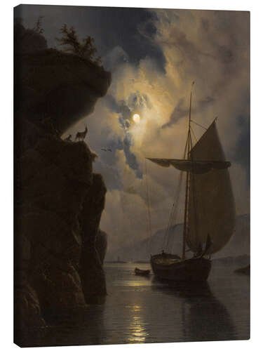Lienzo Vessel by Moonlight