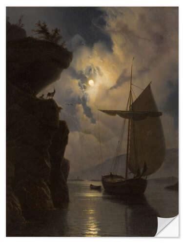 Sticker mural Vessel by Moonlight