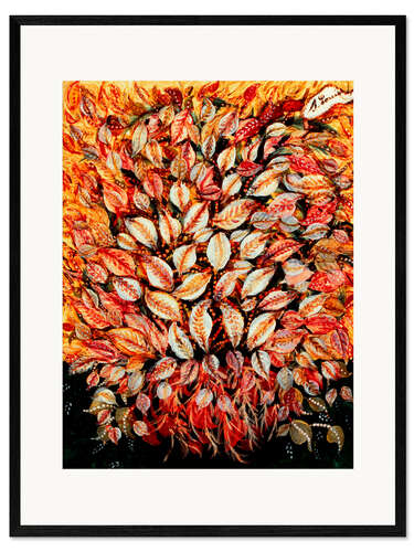 Framed art print Feuilles