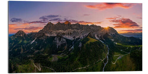 Gallery print Dachstein at sunrise in the Alps