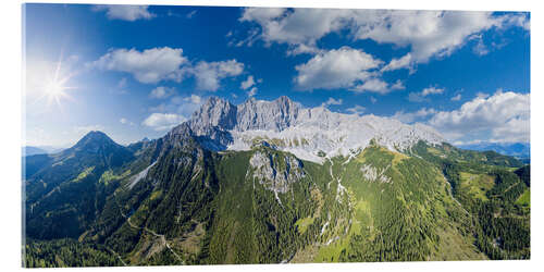 Acrylic print Dachstein panorama in summer