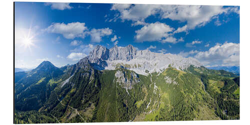 Quadro em alumínio Dachstein panorama in summer