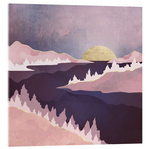 Acrylic print Mauve Lake