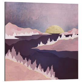 Aluminium print Mauve Lake