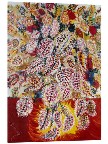 Acrylglasbild Blattrutschen