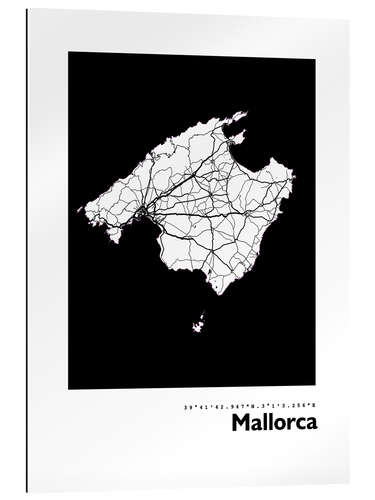 Gallery print Map of Majorca