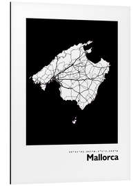 Magnettafel Karte von Mallorca