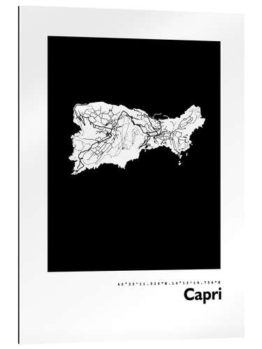 Gallery print Map of Capri