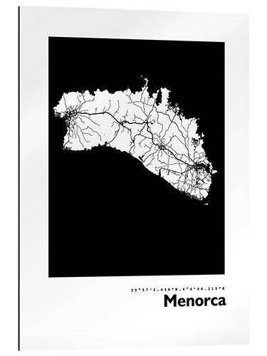 Gallery print Map of Menorca