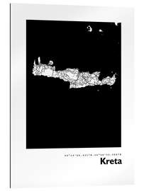 Gallery print Map of Crete