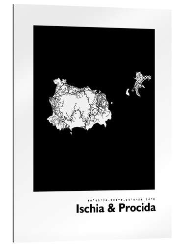 Gallery print Ischia & Procida map