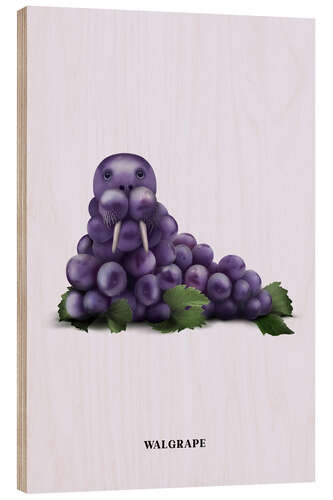 Wood print Walgrape