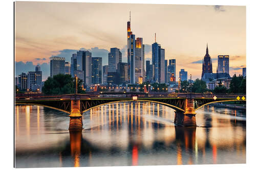 Gallery print Frankfurt Sunset