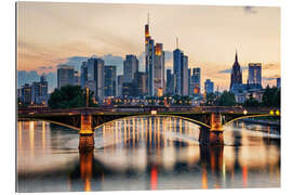 Quadro em plexi-alumínio Frankfurt Sunset