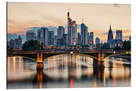 Magnettafel Frankfurter Sonnenuntergang