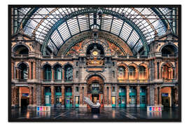 Gerahmter Kunstdruck Antwerpen Zentrum