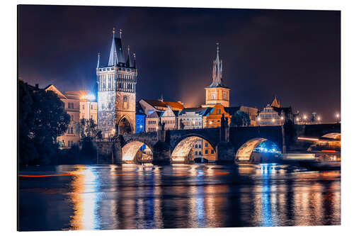 Alubild Nacht in Prag