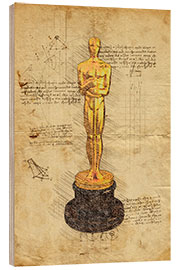 Wood print Oscar