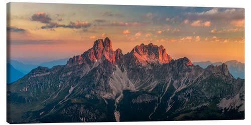 Tableau sur toile Sunrise in the Dachstein Mountains - Große Bischofsmütze