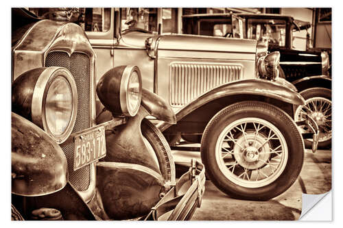 Selvklebende plakat The Old Roaring Twenties Cars II