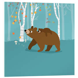 Acrylglas print Bear mom