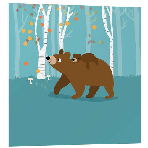 Foam board print Bear mom