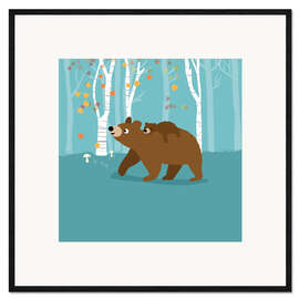 Framed art print Bear mom