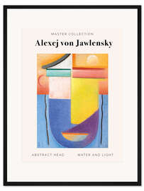 Gerahmter Kunstdruck Abstract Head – Water and Light