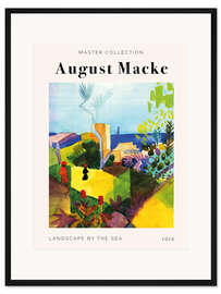 Gerahmter Kunstdruck Landscape by the Sea, 1914