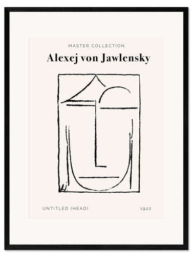 Framed art print Untitled (Head), 1922