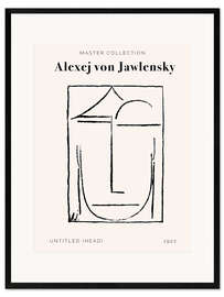 Framed art print Untitled (Head), 1922