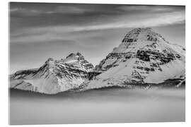 Acrylic print Fog over Bow Lake